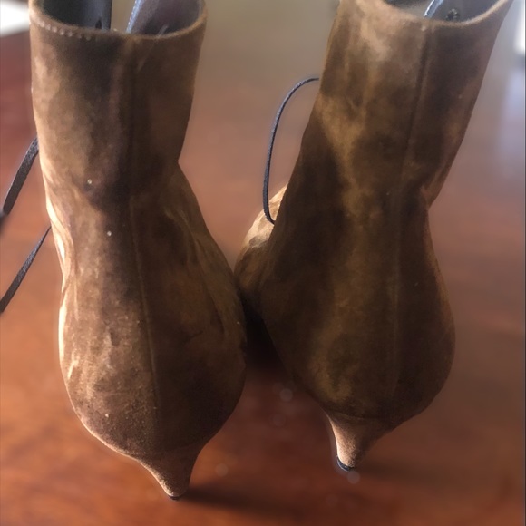 Saint Laurent Brown Suede Boots - Picture 3 of 5